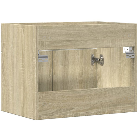 vidaXL Waschbeckenunterschrank Sonoma-Eiche 60x38,5x46cm Holzwerkstoff