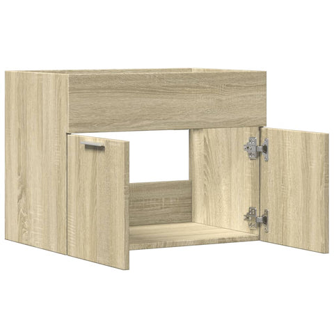 vidaXL Waschbeckenunterschrank Sonoma-Eiche 60x38,5x46cm Holzwerkstoff