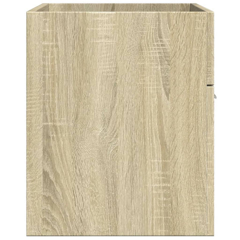 vidaXL Waschbeckenunterschrank Sonoma-Eiche 80x38,5x46cm Holzwerkstoff