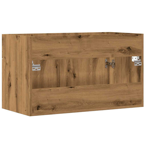 vidaXL Waschbeckenunterschrank Artisan-Eiche 80x38,5x46 Holzwerkstoff