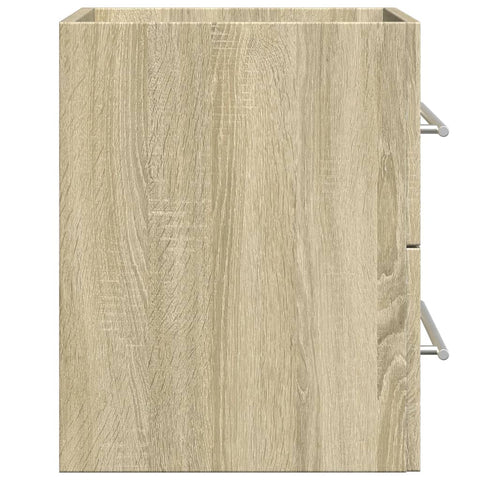 vidaXL Waschbeckenunterschrank Sonoma-Eiche 60x38,5x48cm Holzwerkstoff