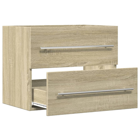 vidaXL Waschbeckenunterschrank Sonoma-Eiche 60x38,5x48cm Holzwerkstoff