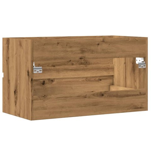 vidaXL Waschbeckenunterschrank Artisan-Eiche 90x38,5x45 Holzwerkstoff