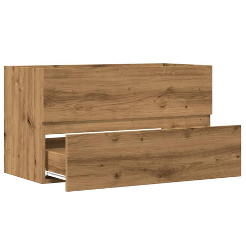 vidaXL Waschbeckenunterschrank Artisan-Eiche 90x38,5x45 Holzwerkstoff