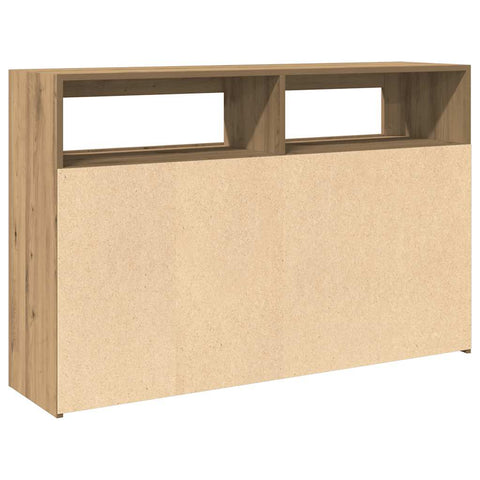 vidaXL Sideboard mit LED-Leuchten Artisan-Eiche 115,5x30x75 cm