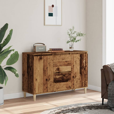 vidaXL Sideboard Altholz-Optik 102x35x70 cm Holzwerkstoff