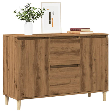 vidaXL Sideboard Artisan-Eiche 102x35x70 cm Holzwerkstoff