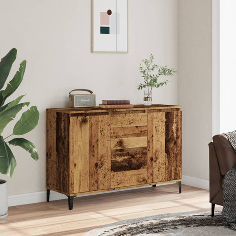 vidaXL Sideboard Altholz-Optik 102x35x70 cm Holzwerkstoff