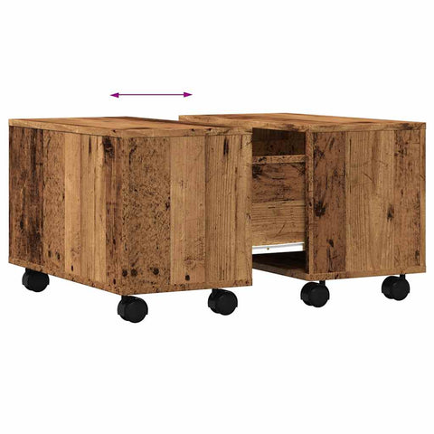 vidaXL Couchtisch Altholz-Optik 60x60x38 cm Holzwerkstoff