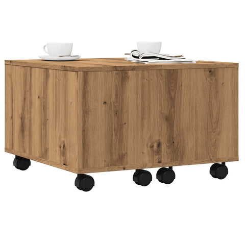 vidaXL Couchtisch Artisan-Eiche 60x60x38 cm Holzwerkstoff