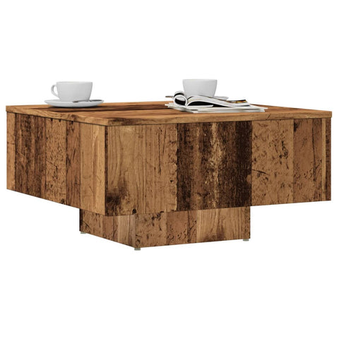 vidaXL Couchtisch Altholz-Optik 60x60x31,5 cm Holzwerkstoff