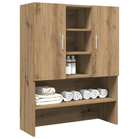 vidaXL Waschmaschinenschrank Artisan-Eiche 70,5x25,5x90 cm