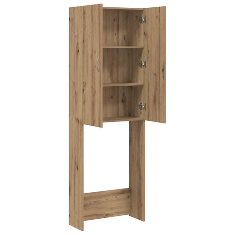 vidaXL Waschmaschinenschrank Artisan-Eiche 64x25,5x190 cm