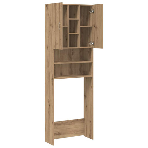 vidaXL Waschmaschinenschrank Artisan-Eiche 64x25,5x190 cm