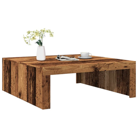 vidaXL Couchtisch Altholz-Optik 100x100x35 cm Holzwerkstoff