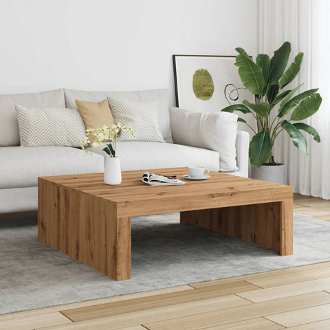 vidaXL Couchtisch Artisan-Eiche 100x100x35 cm Holzwerkstoff