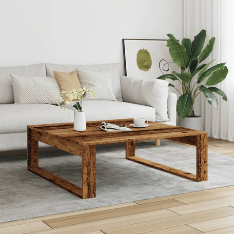 vidaXL Couchtisch Altholz-Optik 100x100x35 cm Holzwerkstoff