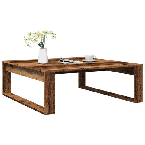 vidaXL Couchtisch Altholz-Optik 100x100x35 cm Holzwerkstoff