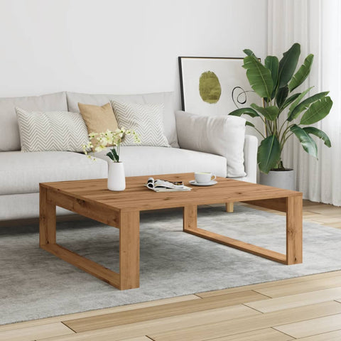 vidaXL Couchtisch Artisan-Eiche 100x100x35 cm Holzwerkstoff