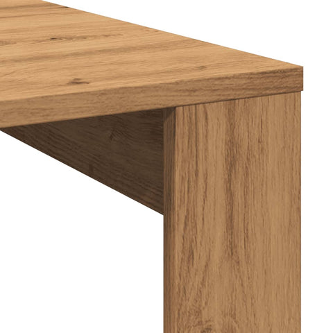 vidaXL Couchtisch Artisan-Eiche 100x100x35 cm Holzwerkstoff