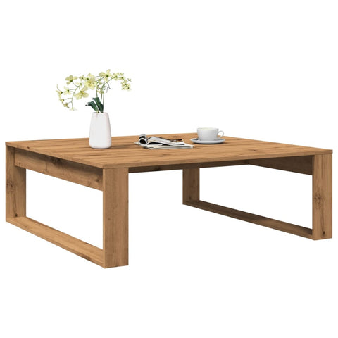 vidaXL Couchtisch Artisan-Eiche 100x100x35 cm Holzwerkstoff