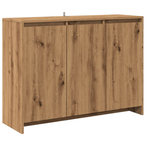 vidaXL Sideboard Artisan-Eiche 102x33x75 cm Holzwerkstoff