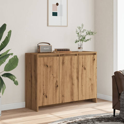 vidaXL Sideboard Artisan-Eiche 102x33x75 cm Holzwerkstoff