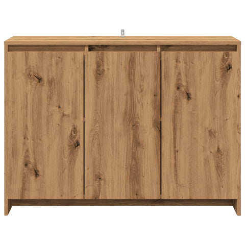 vidaXL Sideboard Artisan-Eiche 102x33x75 cm Holzwerkstoff