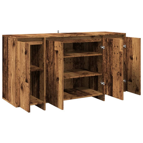 vidaXL Sideboard Altholz-Optik 135x41x75 cm Holzwerkstoff