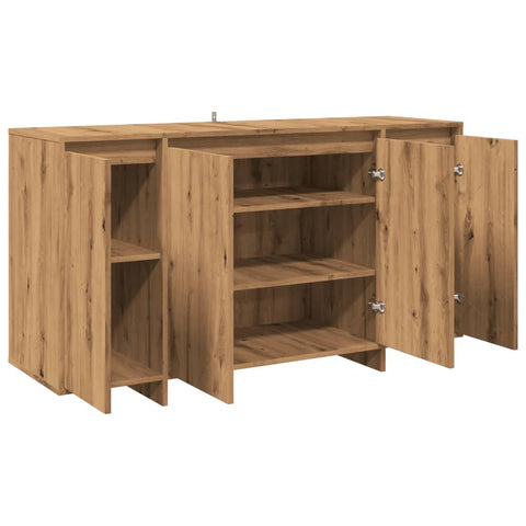 vidaXL Sideboard Artisan-Eiche 135x41x75 cm Holzwerkstoff