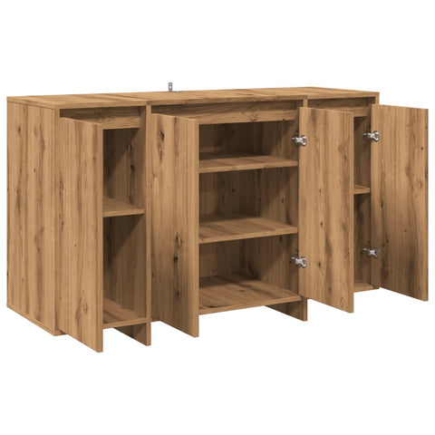 vidaXL Sideboard Artisan-Eiche 120x41x75 cm Holzwerkstoff