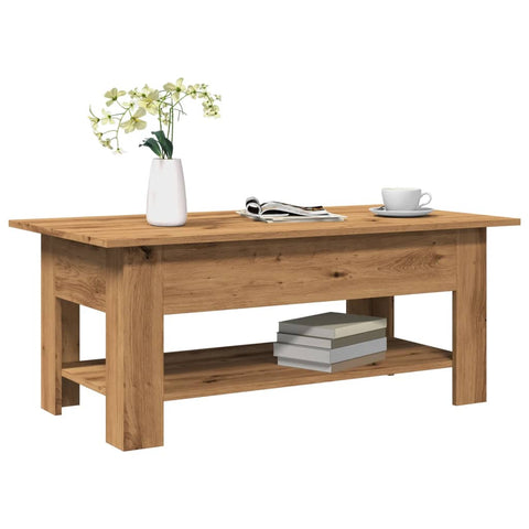 vidaXL Couchtisch Artisan-Eiche 102x55x42 cm Holzwerkstoff