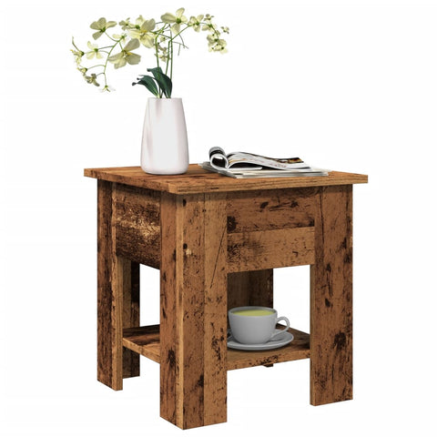 vidaXL Couchtisch Altholz-Optik 40x40x42 cm Holzwerkstoff