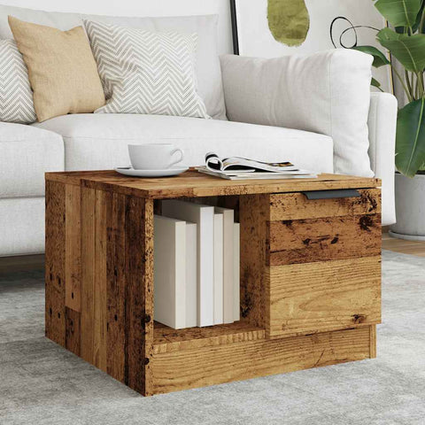 vidaXL Couchtisch Altholz-Optik 50x50x36 cm Holzwerkstoff