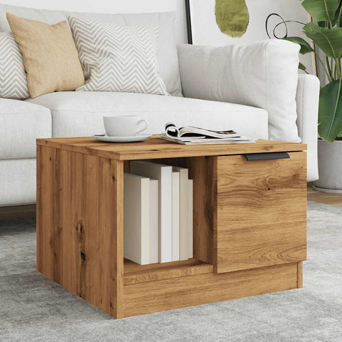 vidaXL Couchtisch Artisan-Eiche 50x50x36 cm Holzwerkstoff