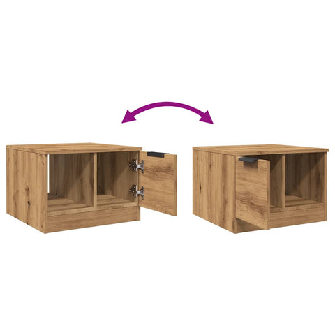 vidaXL Couchtisch Artisan-Eiche 50x50x36 cm Holzwerkstoff