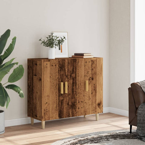 vidaXL Sideboard Altholz-Optik 90x34x80 cm Holzwerkstoff