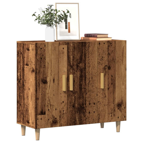 vidaXL Sideboard Altholz-Optik 90x34x80 cm Holzwerkstoff