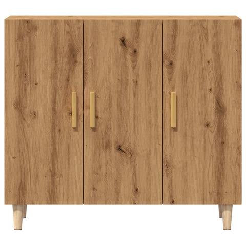 vidaXL Sideboard Artisan-Eiche 90x34x80 cm Holzwerkstoff