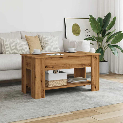 vidaXL Couchtisch Artisan-Eiche 101x49x52 cm Holzwerkstoff