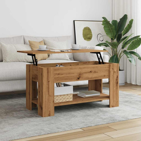 vidaXL Couchtisch Artisan-Eiche 101x49x52 cm Holzwerkstoff