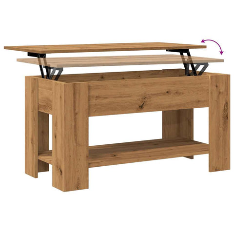 vidaXL Couchtisch Artisan-Eiche 101x49x52 cm Holzwerkstoff