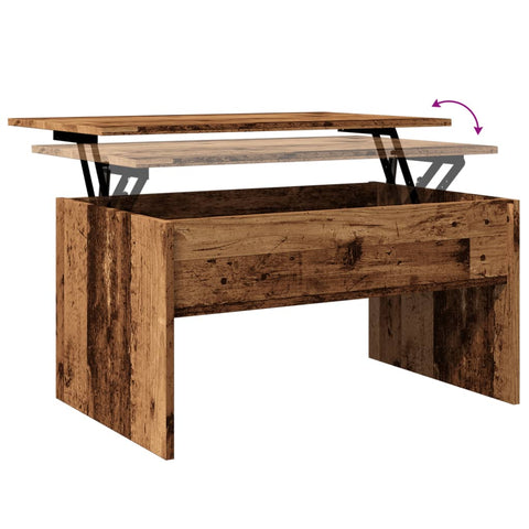 vidaXL Couchtisch Altholz-Optik 80x50,5x41,5 cm Holzwerkstoff