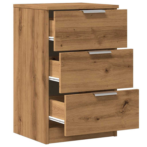 vidaXL Nachttische 2 Stk. Artisan-Eiche 40x36x65 cm Holzwerkstoff