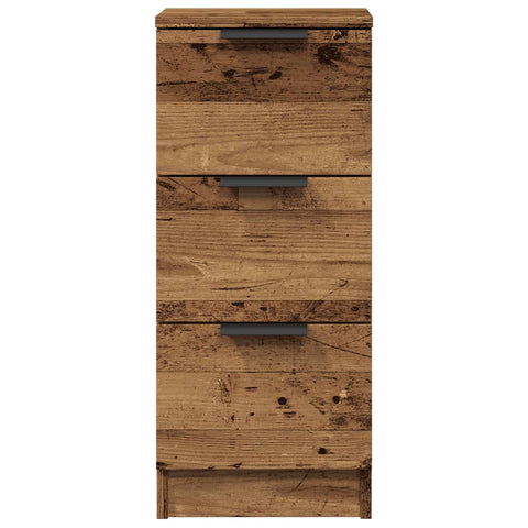 vidaXL Sideboards 2 Stk. Altholz-Optik 30x30x70 cm Holzwerkstoff