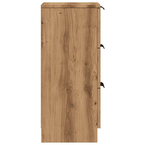 vidaXL Sideboards 2 Stk. Artisan-Eiche 30x30x70 cm Holzwerkstoff