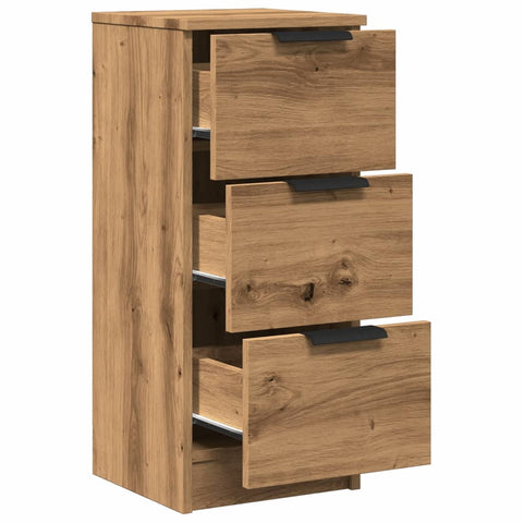 vidaXL Sideboards 2 Stk. Artisan-Eiche 30x30x70 cm Holzwerkstoff