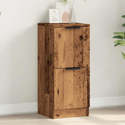 vidaXL Sideboard Altholz-Optik 30x30x70 cm Holzwerkstoff