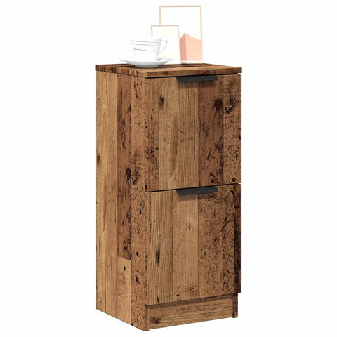 vidaXL Sideboard Altholz-Optik 30x30x70 cm Holzwerkstoff