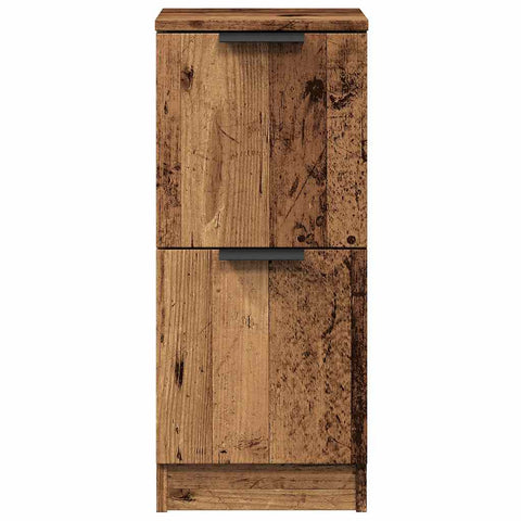 vidaXL Sideboards 2 Stk. Altholz-Optik 30x30x70 cm Holzwerkstoff